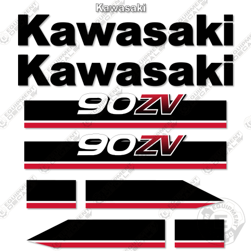 Fits Kawasaki 90ZV Wheel Loader Decal Kit – Equipment Decals