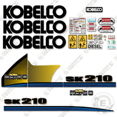 Fits Kobelco SK210-8 Decal Kit Excavator