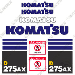 Fits Komatsu D275AX-5 Decal Kit Dozer