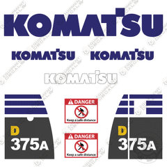 Fits Komatsu D375 A Decal Kit Dozer