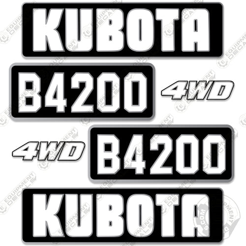 Fits Kubota B4200 Decal Kit Tractor Equipment Decals