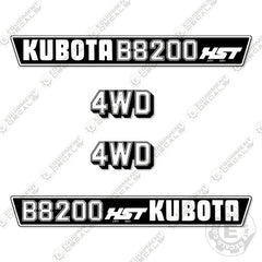 Fits Kubota B8200 HST Decal Kit Tractor
