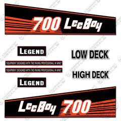 Fits LeeBoy 700ST Decal Kit Asphalt Paver