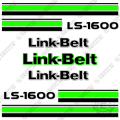 Fits Link-Belt LS-1600 Decal Kit Excavator (Lime Green)