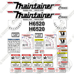 Fits Maintainer H6520 Decal Kit - Crane Safety