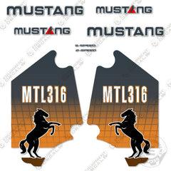 Fits Mustang MTL316 Decal Kit Skid Steer