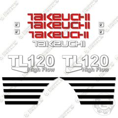 Fits Takeuchi TL120 Skid Steer Loader Equipment Decal