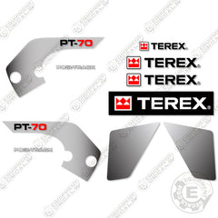 Fits Terex PT-70 Decal Kit Skid Steer Loader Equipment Decals