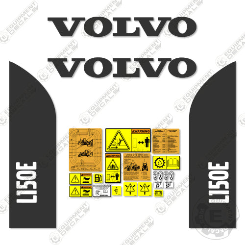 Fits Volvo L150E Decal Kit Wheel Loader – Equipment Decals