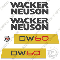 Fits Wacker Neuson DW60 Decal Kit Dumper