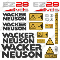 Fits Wacker Neuson EZ28 Decal Kit Mini Excavator