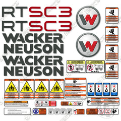 Fits Wacker Neuson RTSC3 Decal Kit Roller