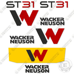 Fits Wacker Neuson ST31 Decal Kit Skid Steer