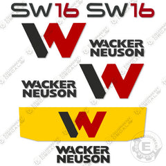Fits Wacker Neuson SW16 Decal Kit Skid Steer