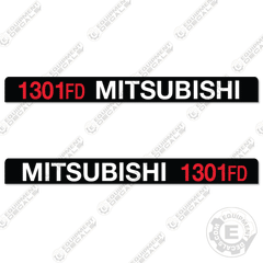 Fits Mitsubishi 1301FD Excavator Decal Kit