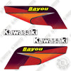 Image of Kawasaki Bayou 300 Decal Kit UTV - 2000 - Aftermarket Kit