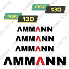 Ammann ASC 130 Decal Kit Compactor - Aftermarket Kit