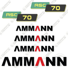Ammann ASC 70 Decal Kit Compactor - Aftermarket Kit