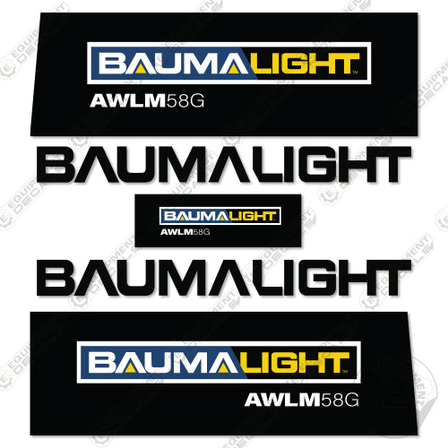 BAUMANLIGHT AWLM58G Decal Kit Mini Skid Steer - Aftermarket Kit