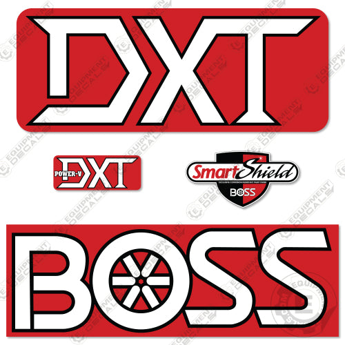 BOSS DXT SMART SHEILD Decal Kit Snowplow - Aftermarket Kit