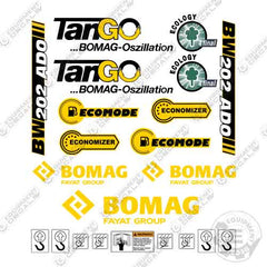 Fits Bomag BW202ADO-5 Decal Kit