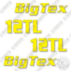 BigTex 12TL Decal Kit Trailer- Aftermarket Kit