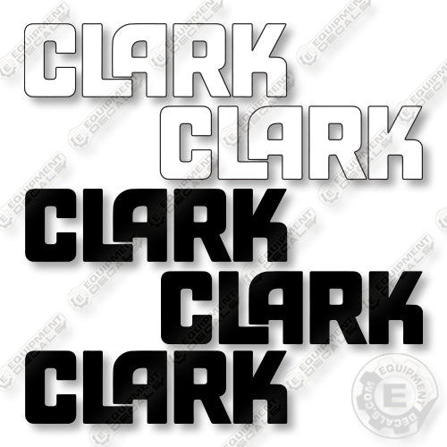 Clark C500 355 LPG Decal Kit Forklift - Aftermarket Kit