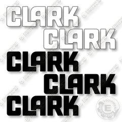Clark C500 355 LPG Decal Kit Forklift - Aftermarket Kit