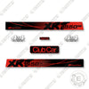 Image of Club Car 1550SE XRT Decal Kit UTV -Red - Aftermarket Kit