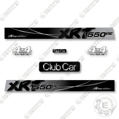 Club Car 1550SE XRT Decal Kit UTV - Silver - Aftermarket Kit