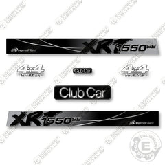 Club Car 1550SE XRT Decal Kit UTV - Silver - Aftermarket Kit