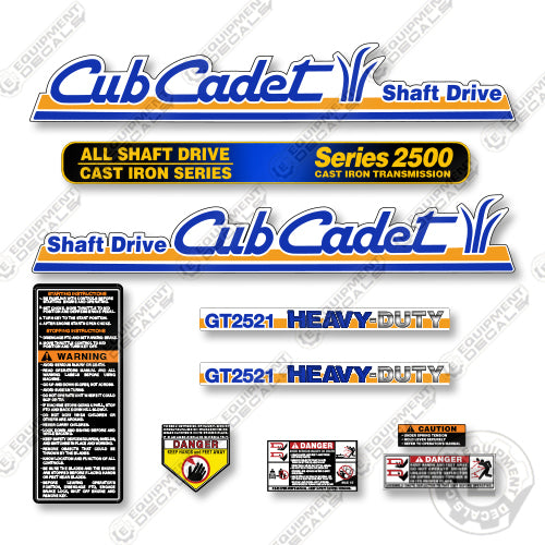 Cub Cadet GT2521 Decal Kit Tractor - Aftermarket Kit