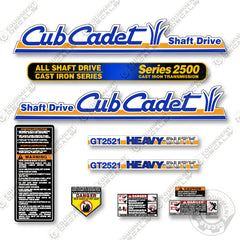 Cub Cadet GT2521 Decal Kit Tractor - Aftermarket Kit