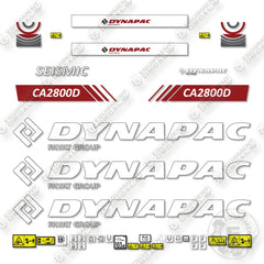 Dynapac CA2800D Decal Kit Compactor - Aftermarket Kit