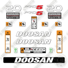 Doosan G20N-7 Decal Kit Forklift- Aftermarket Kit