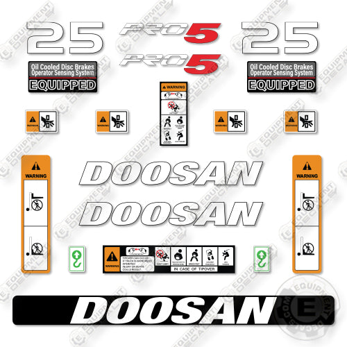 Doosan G25M-7 Decal Kit Forklift- Aftermarket Kit