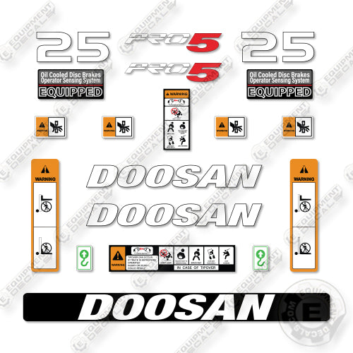 Doosan G25N-7 Decal Kit Forklift- Aftermarket Kit