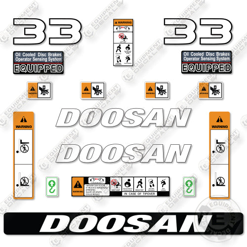 Doosan G33N-7 Decal Kit Forklift- Aftermarket Kit