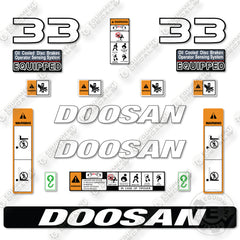 Doosan G33N-7 Decal Kit Forklift- Aftermarket Kit