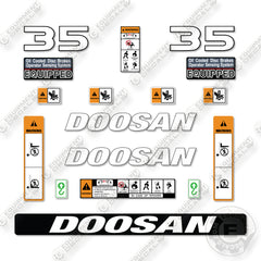 Doosan G35NC-7 Decal Kit Forklift- Aftermarket Kit