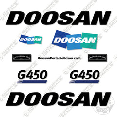 Doosan G450 Decal Kit Generator - Aftermarket Kit