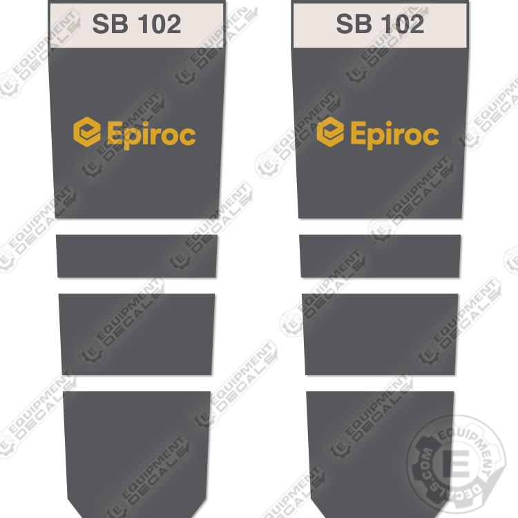 Fits Epiroc SB102 Decal Kit Hammer