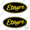 Image of Etnyre Logos 8 inch Decal Kit Trailer -Yellow- Aftermarket Kit