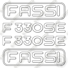 Fassi F330SE Decal Kit Crane- Aftermarket Kit