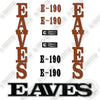 Image of Forano Eaves E190 Decal Kit Aircraft - Aftermarket Kit
