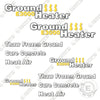 Image of GROUND HEATER E3000 Decal Kit Heater - Aftermarket Kit