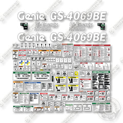 Genie GS4069BE Decal Kit Scissor Lift - Aftermarket Kit