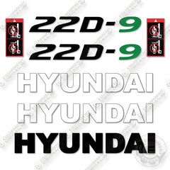 Hyundai 22D-9 Decal Kit Forklift - Aftermarket Kit