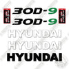 Image of Hyundai 30D-9 Decal Kit Forklift - Aftermarket Kit