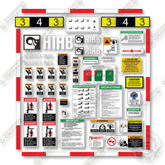 Hiab Moffett M45P Decal Kit Forklift - Aftermarket Kit